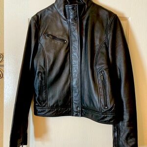 DKNY Black Leather Jacket